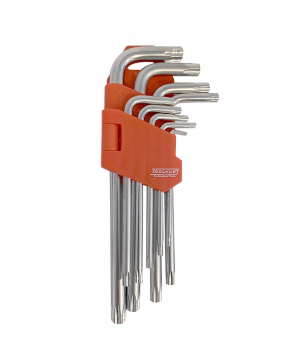 JOGO CHAVES TORX EM L T10–T50